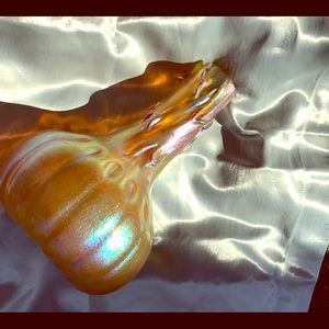Tiffany/Lalique era/style hand blown studio vase